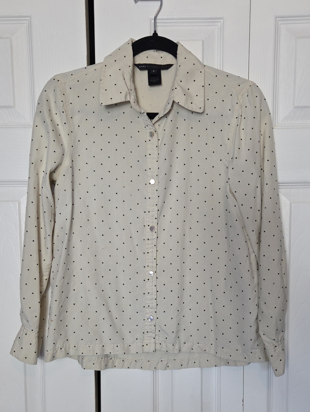 Marc Jacobs Polka Dot Button Down Blouse